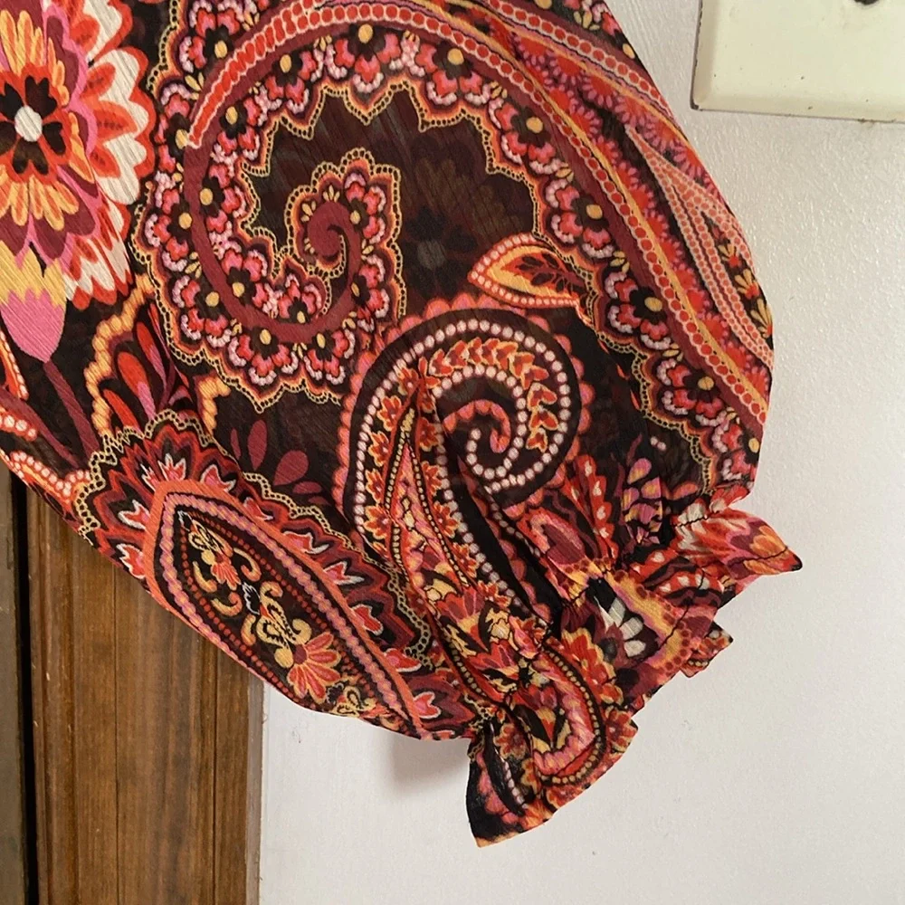 Relisted Harper 241 boho paisley floral print dress 16W - Picture 10 of 16